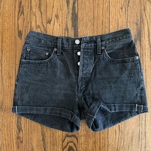 Levi's 501 Women's Black Jean Shorts